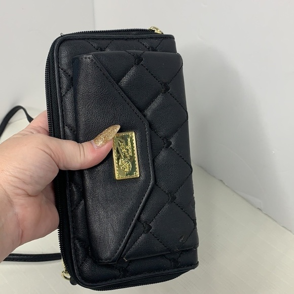 Betsey Johnson wallet on a strap in black - Picture 9 of 9